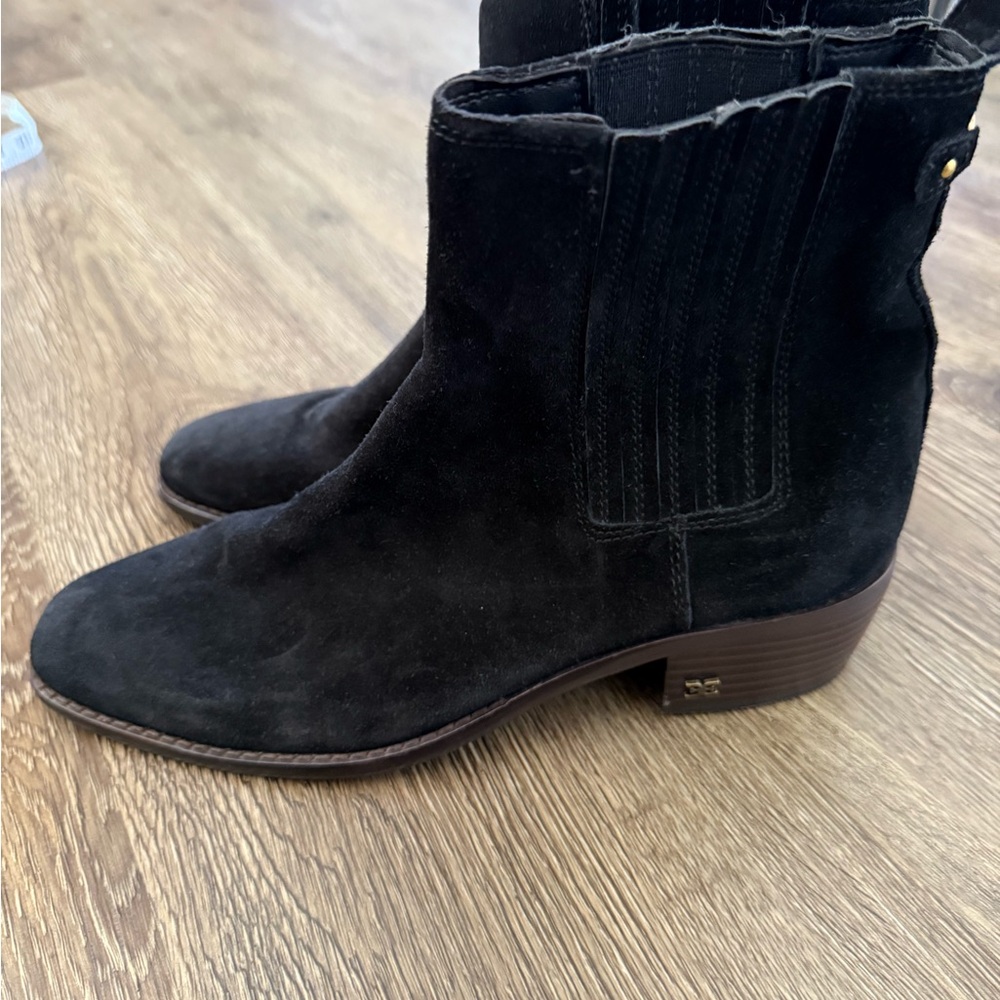 Sam Edelman Black Suede Ankle Booties